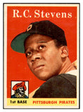 1958 Topps Baseball #470 R.C. Stevens Pirates EX-MT 536094