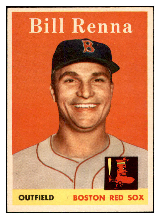 1958 Topps Baseball #473 Bill Renna Red Sox EX-MT 536097