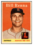 1958 Topps Baseball #473 Bill Renna Red Sox EX-MT 536097