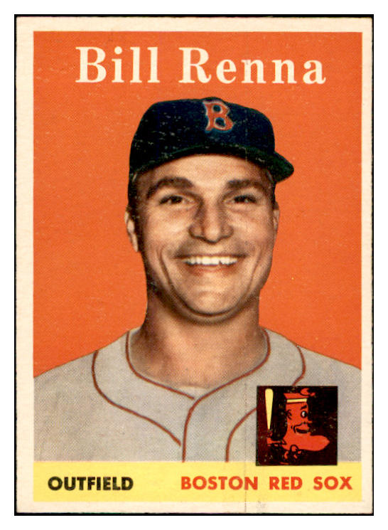 1958 Topps Baseball #473 Bill Renna Red Sox EX-MT 536098