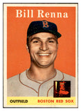 1958 Topps Baseball #473 Bill Renna Red Sox EX-MT 536098