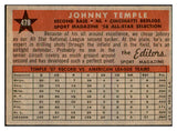 1958 Topps Baseball #478 Johnny Temple A.S. Reds EX-MT 536100