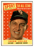 1958 Topps Baseball #491 Sherm Lollar A.S. White Sox EX-MT 536105