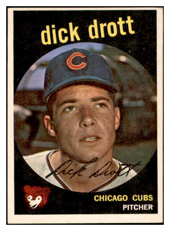 1959 Topps Baseball #015 Dick Drott Cubs EX-MT 536108