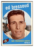 1959 Topps Baseball #019 Ed Bressoud Giants EX-MT 536111