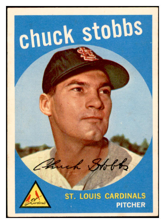 1959 Topps Baseball #026 Chuck Stobbs Cardinals EX-MT 536113