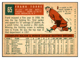 1959 Topps Baseball #065 Frank Torre Braves EX-MT 536121
