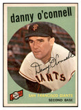 1959 Topps Baseball #087 Danny O'Connell Giants EX-MT 536126