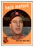 1959 Topps Baseball #091 Herb Moford Red Sox EX-MT 536127