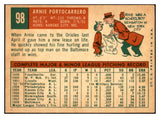 1959 Topps Baseball #098 Arnie Portocarrero Orioles EX-MT 536129
