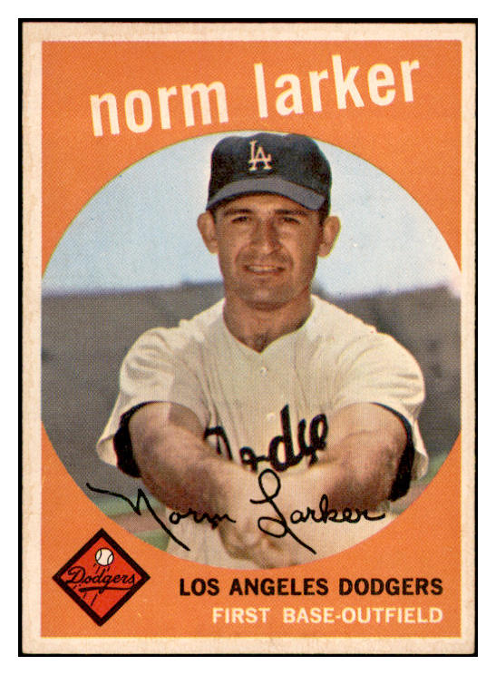 1959 Topps Baseball #107 Norm Larker Dodgers EX-MT 536132