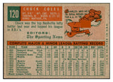 1959 Topps Baseball #120 Chuck Coles Reds EX-MT 536135