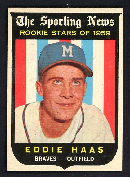 1959 Topps Baseball #126 Eddie Haas Braves EX-MT 536137