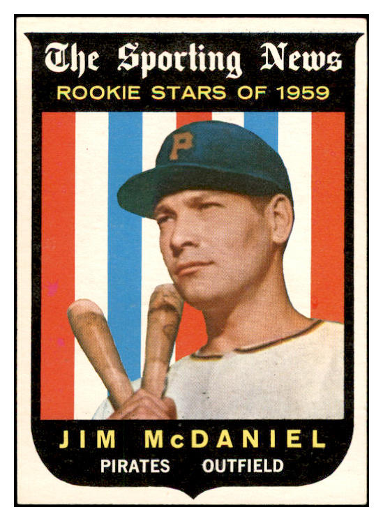 1959 Topps Baseball #134 Jim McDaniel Pirates EX-MT 536140