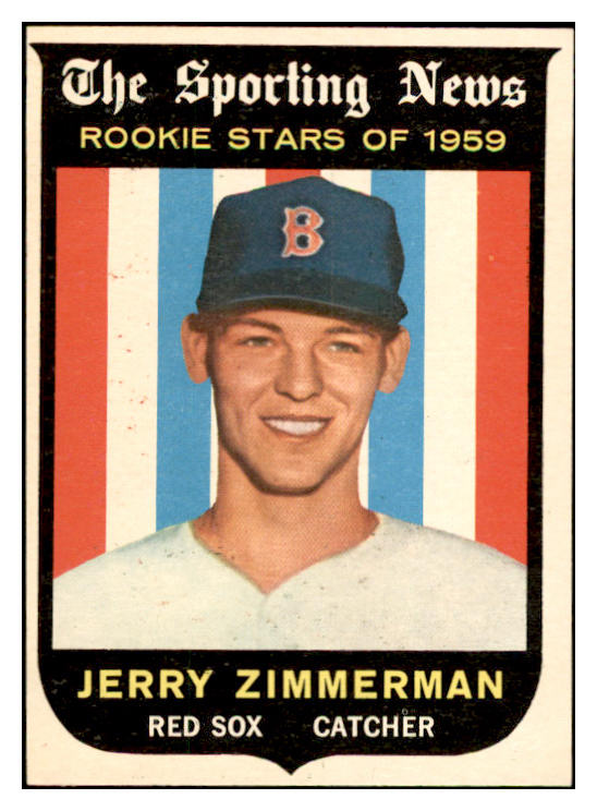 1959 Topps Baseball #146 Jerry Zimmerman Red Sox EX-MT 536145