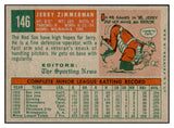 1959 Topps Baseball #146 Jerry Zimmerman Red Sox EX-MT 536145