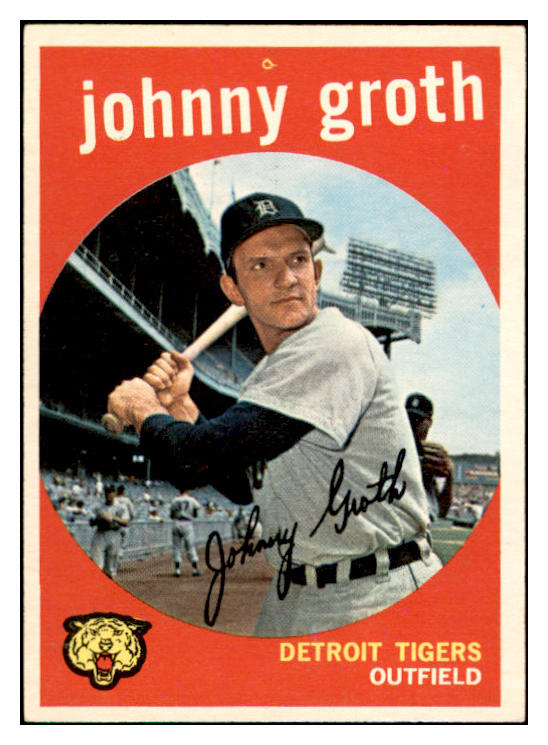 1959 Topps Baseball #164 Johnny Groth Tigers EX-MT 536152