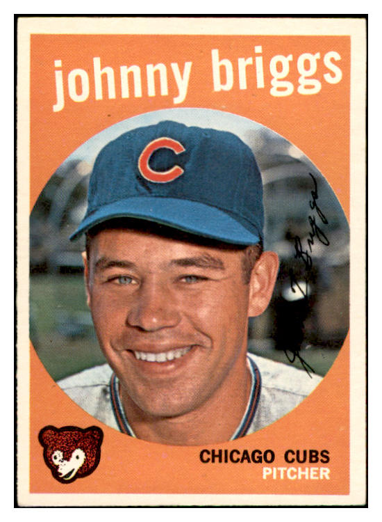 1959 Topps Baseball #177 Johnny Briggs Cubs EX-MT 536155