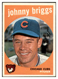 1959 Topps Baseball #177 Johnny Briggs Cubs EX-MT 536155
