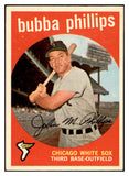 1959 Topps Baseball #187 Bubba Phillips White Sox EX-MT 536158
