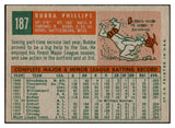 1959 Topps Baseball #187 Bubba Phillips White Sox EX-MT 536158