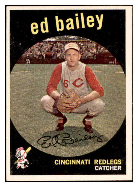 1959 Topps Baseball #210 Ed Bailey Reds EX-MT 536163