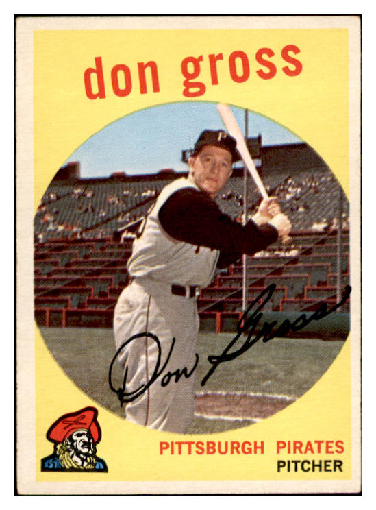 1959 Topps Baseball #228 Don Gross Pirates EX-MT 536168
