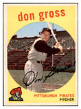 1959 Topps Baseball #228 Don Gross Pirates EX-MT 536168