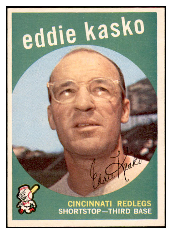1959 Topps Baseball #232 Eddie Kasko Reds EX-MT 536169