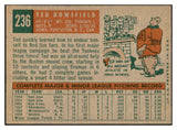 1959 Topps Baseball #236 Ted Bowsfield Red Sox EX-MT 536173