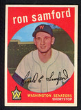 1959 Topps Baseball #242 Ron Samford Senators EX-MT 536175