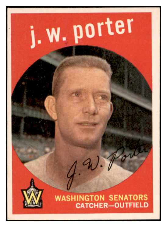 1959 Topps Baseball #246 J.W. Porter Senators EX-MT 536176