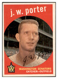 1959 Topps Baseball #246 J.W. Porter Senators EX-MT 536176