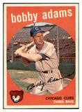 1959 Topps Baseball #249 Bobby Adams Cubs EX-MT 536178