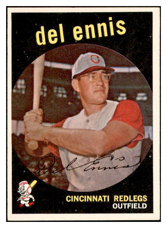 1959 Topps Baseball #255 Del Ennis Reds EX-MT 536179