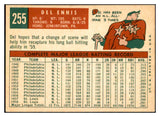 1959 Topps Baseball #255 Del Ennis Reds EX-MT 536179