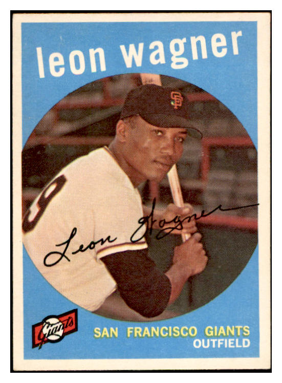 1959 Topps Baseball #257 Leon Wagner Giants EX-MT 536181