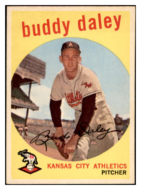 1959 Topps Baseball #263 Buddy Daley A's EX-MT 536184