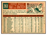 1959 Topps Baseball #263 Buddy Daley A's EX-MT 536184