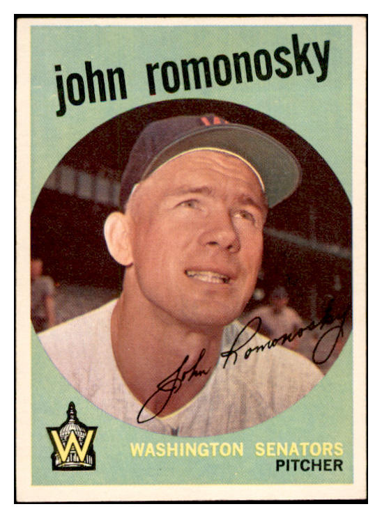 1959 Topps Baseball #267 John Romonosky Senators EX-MT 536186