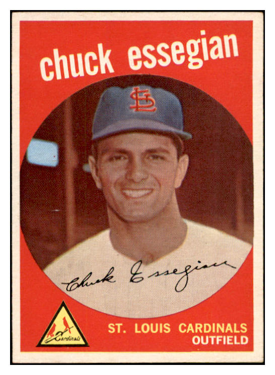 1959 Topps Baseball #278 Chuck Essegian Cardinals EX-MT 536190