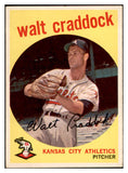 1959 Topps Baseball #281 Walt Craddock A's EX-MT 536193