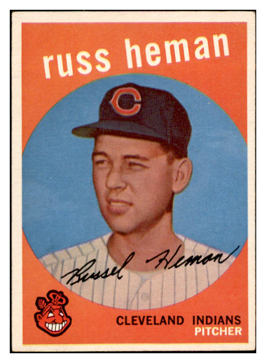 1959 Topps Baseball #283 Russ Heman Indians EX-MT 536194