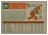 1959 Topps Baseball #298 Tex Clevenger Senators EX-MT 536199