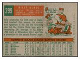 1959 Topps Baseball #299 Billy Klaus Orioles EX-MT 536200