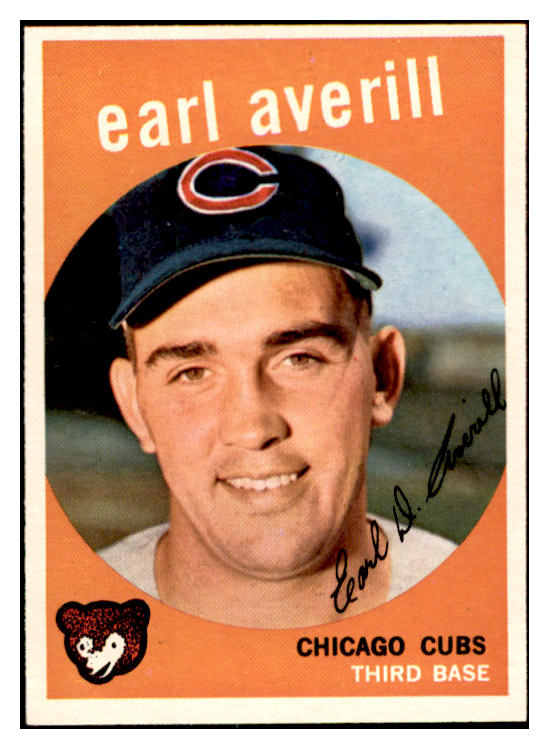 1959 Topps Baseball #301 Earl Averill Cubs EX-MT 536201
