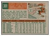 1959 Topps Baseball #301 Earl Averill Cubs EX-MT 536201