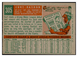 1959 Topps Baseball #305 Curt Raydon Pirates EX-MT 536204