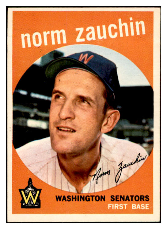 1959 Topps Baseball #311 Norm Zauchin Senators EX-MT 536207
