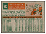 1959 Topps Baseball #315 Joe Adcock Braves EX-MT 536208
